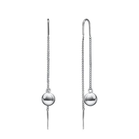 Серебряные серьги Шары