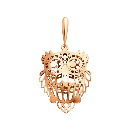 Серебряная подвеска Сова с позолотой значок i love books сова с книгой металл 12 08599 965