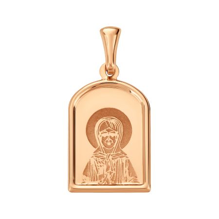 Золотая подвеска Икона Святой Матроны Московской