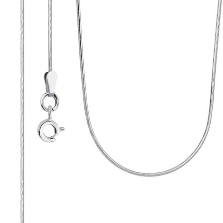 Серебряная цепочка Снейк с алмазной гранью