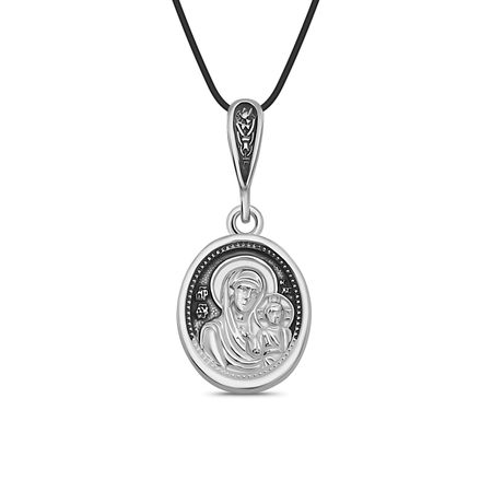 Подвеска-икона Казанской Божией Матери из серебра