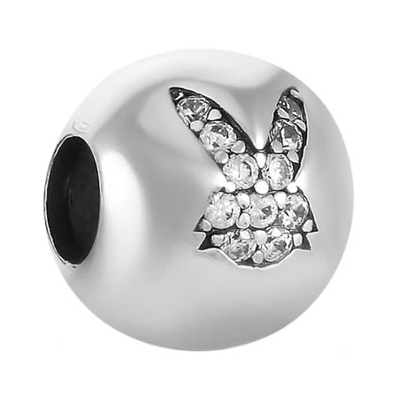 Подвеска-шарм Заяц из серебра с фианитами роман георгиевич заяц валерий эдуардович бутвиловский владимир витольдович давыдов биология для абитуриентов