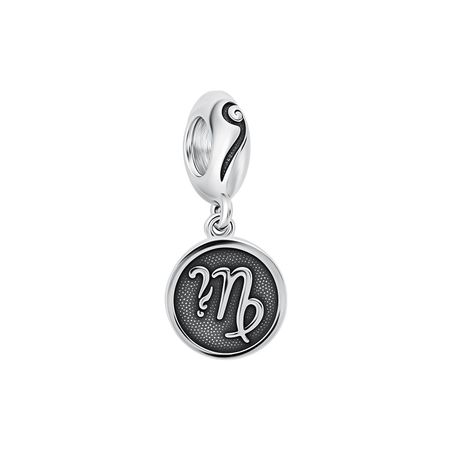 Серебряный шарм со знаком зодиака Дева