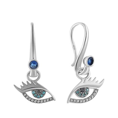 Серьги Глаз из серебра с фианитами witrue hd cctv объектив рыбий глаз 5 мп 2 1 мм