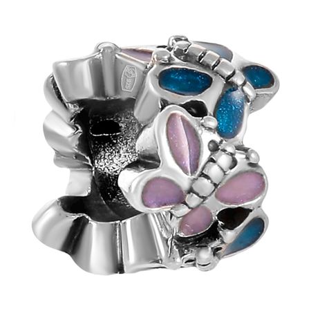 Подвеска-шарм TALANT Бабочка из серебра с эмалью