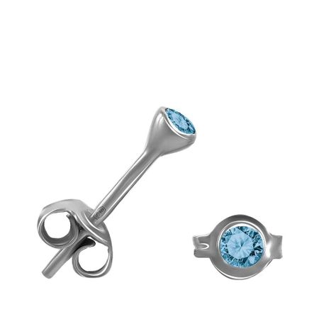 Серьги-пусеты TALANT из серебра с кристаллами SWAROVSKI