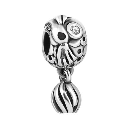 Подвеска-шарм TALANT Рыба из серебра с фианитом