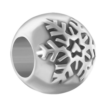 Подвеска-шарм Снежинка из серебра