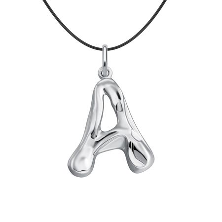 Серебряная подвеска SOKOLOV буква А с родированием
