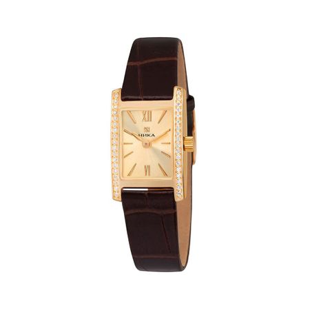 Золотые женские часы НИКА Lady 0450.2.3.45 бархатные двусторонние чехлы для подушек asian lady formaso