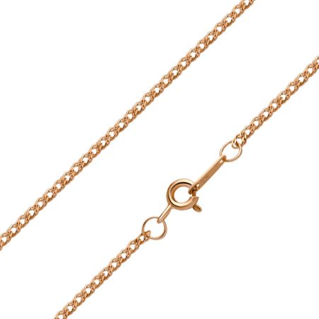 Серебряная цепочка Двойной ромб с позолотой и алмазной гранью