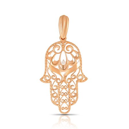 Подвеска мусульманская TALANT из золота с фианитом
