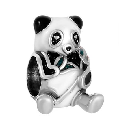 Подвеска-шарм TALANT Панда из серебра с эмалью вау панда