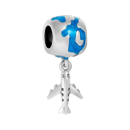 Подвеска-шарм TALANT Самолет из серебра с эмалью константин александрович кузнецов бомбардировщик b 29 суперкрепость самолет уничтоживший хиросиму