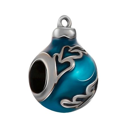 Подвеска-шарм TALANT Елочная игрушка из серебра с эмалью