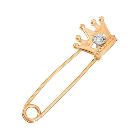 Брошь из золота с бриллиантом