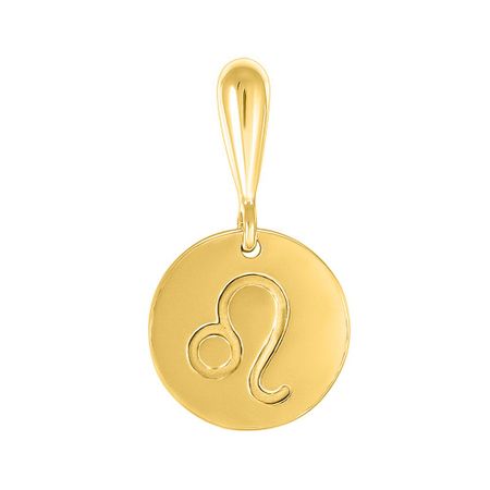 Серебряная подвеска с позолотой со знаком зодиака Лев