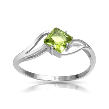 Кольцо из серебра с ювелирным стеклом