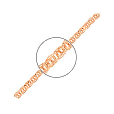 Серебряная цепочка Бисмарк-нонна с позолотой