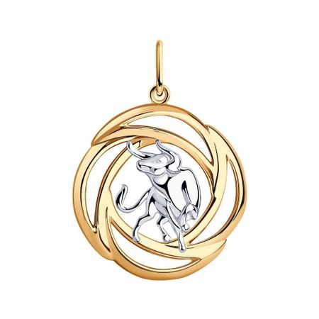 Серебряная подвеска Телец с позолотой и родированием иван михайлович бенгальский гримуар телец фарфоровый grimoire vitulum fictilem том iii