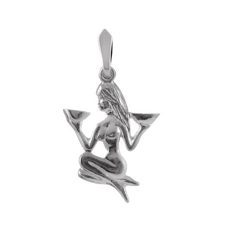 Серебряная подвеска со знаком зодиака Весы