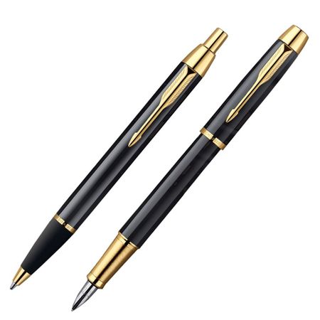 Набор из 2 ручек Parker IM Metal FK221 и Black GT с синим стержнем