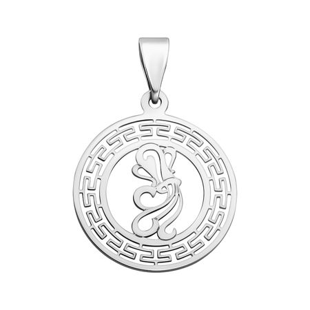 Серебряная подвеска с родированием со знаком зодиака Водолей татьяна юрьевна борщ водолей гороскоп на 2026 год