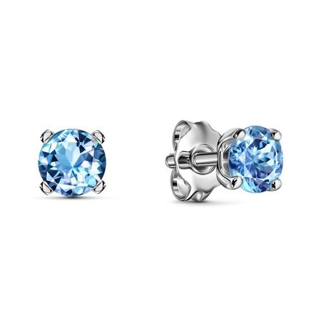 Серьги-пусеты TALANT из серебра с кристаллами SWAROVSKI