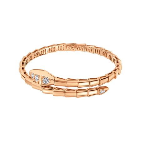 Серебряный жесткий браслет с фианитами и позолотой р. 17-19