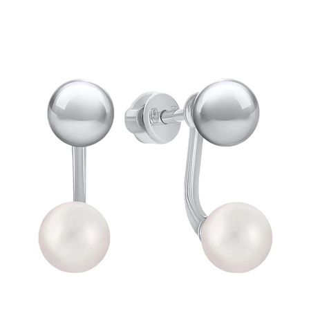 Серьги-пусеты SOKOLOV из серебра с жемчугом