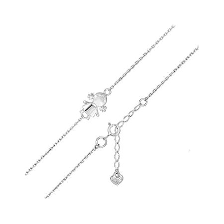 Серебряный браслет Девочка с родированием папка 40ф а4 девочка с котиком