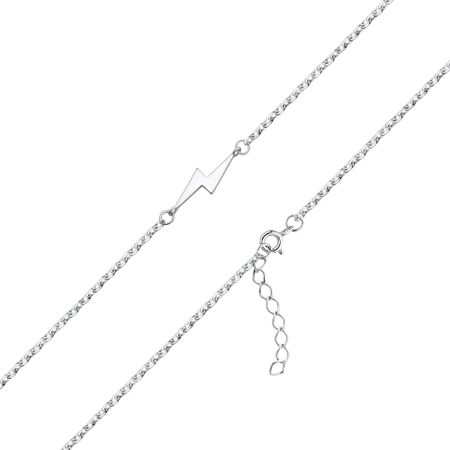 Серебряный браслет Молния с родированием светлана васильевна мамлева шаровая молния