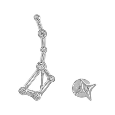 Серьги-пусеты SOKOLOV Созвездие из серебра с фианитами созвездие креста стихотворения 3 е изд испр