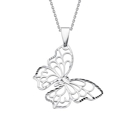 Подвеска Бабочка из серебра светящаяся подвеска бабочка dreamburgh