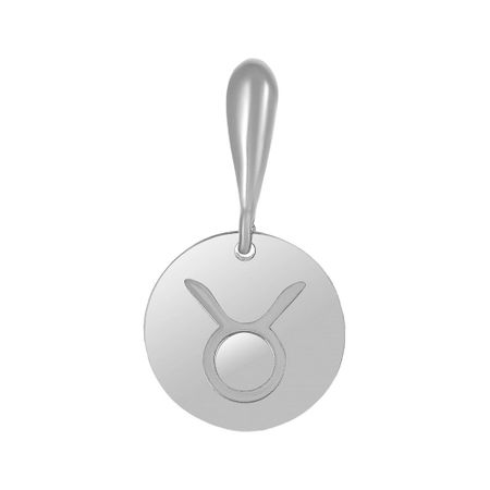 Серебряная подвеска со знаком зодиака Телец