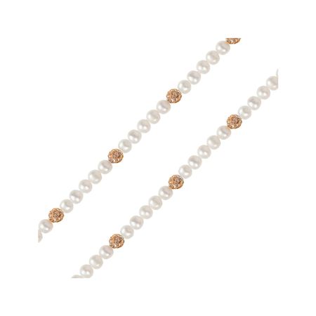 Бусы из жемчуга с золотыми шариками