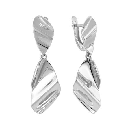 Серьги TALANT Лента из серебра