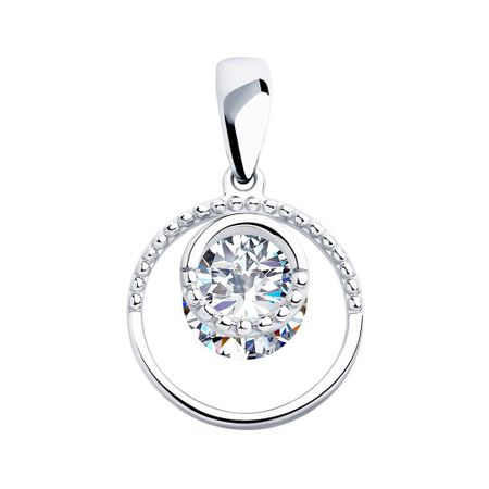 Подвеска SOKOLOV из серебра с фианитом