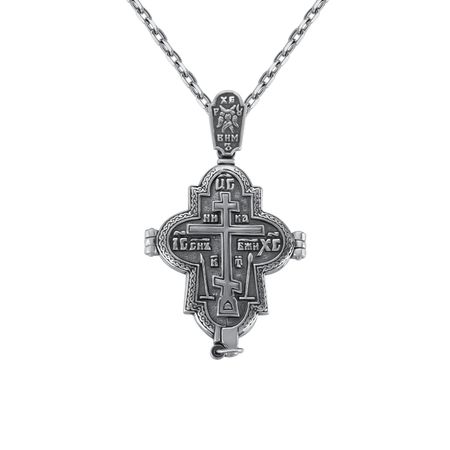 Серебряная подвеска-мощевик с чернением