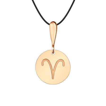 Серебряная подвеска со знаком зодиака Овен и позолотой clever зодиаки овен