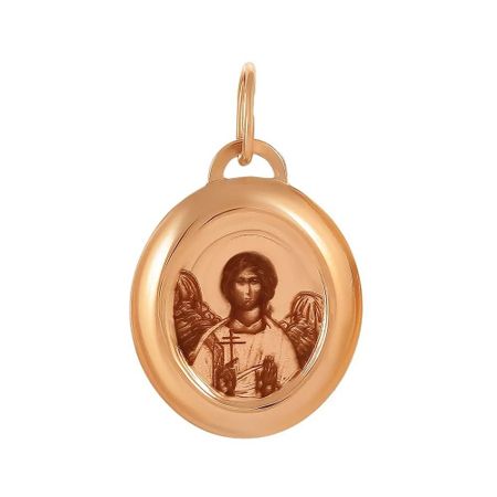 Золотая подвеска Икона Ангел-Хранитель