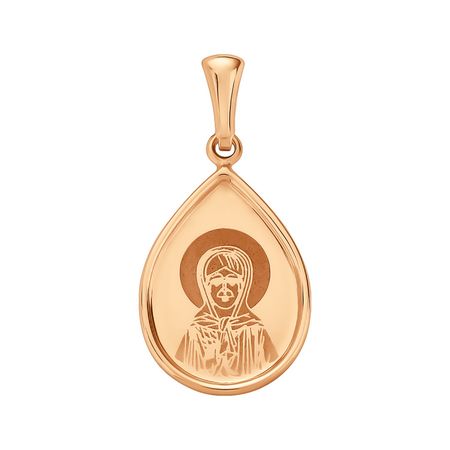 Золотая подвеска Икона Святой Матроны Московской