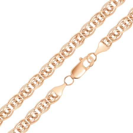 Серебряная цепочка Нонна-Бисмарк с позолотой