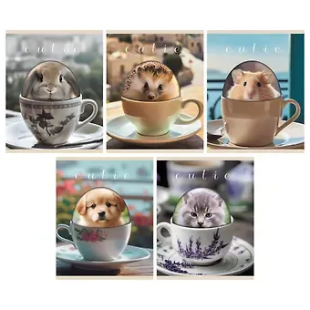 Тетрадь в клетку Listoff, 