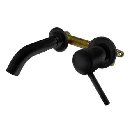 Смеситель для раковины 5.62, скрытый монтаж, однорычажный, цвет черный матовый сантая ручки для шкафов из латуни ированные