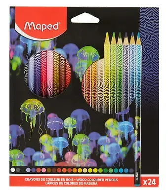 Карандаши цветные Deepsea Paradise, ударопрочные 24 цвета 2,9 мм