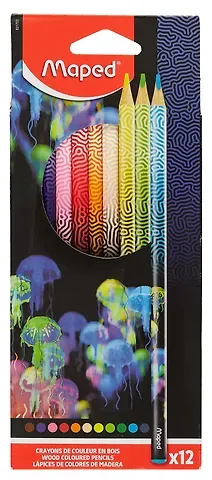 Карандаши цветные Deepsea Paradise, ударопрочные 12 цветов 2,9 мм