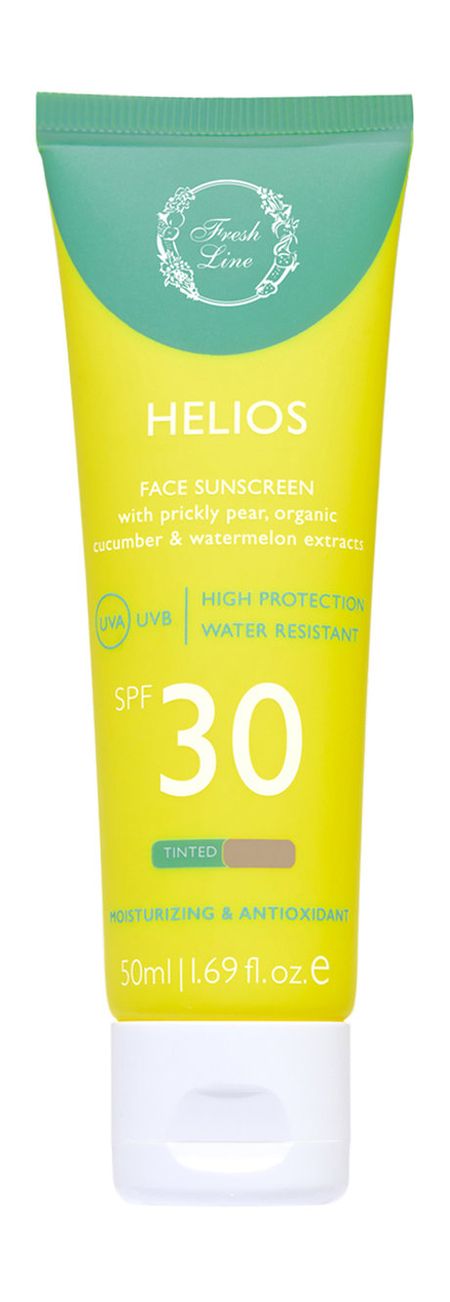 Fresh Line Helios Face Suncreen SPF 30 Tinted горячая распродажа 2 шт автомобильные солнцезащитные шторы с защитой от уф лучей