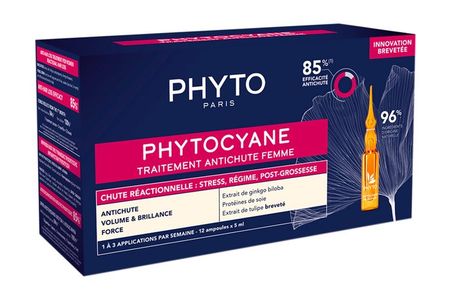 Phyto Phytocyane Reactional Anti-Hair Loss Treatment for Women гинкго билоба с свободный 20 таблетки 450мг 90шт