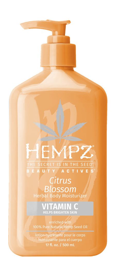 Hempz Beauty Actives Citrus Blossom Herbal Body Moisturizer with Brightening Vitamin C молочко д тела hempz с витамином с ок лимона beauty actives citrus blossom moisturizer 500 мл